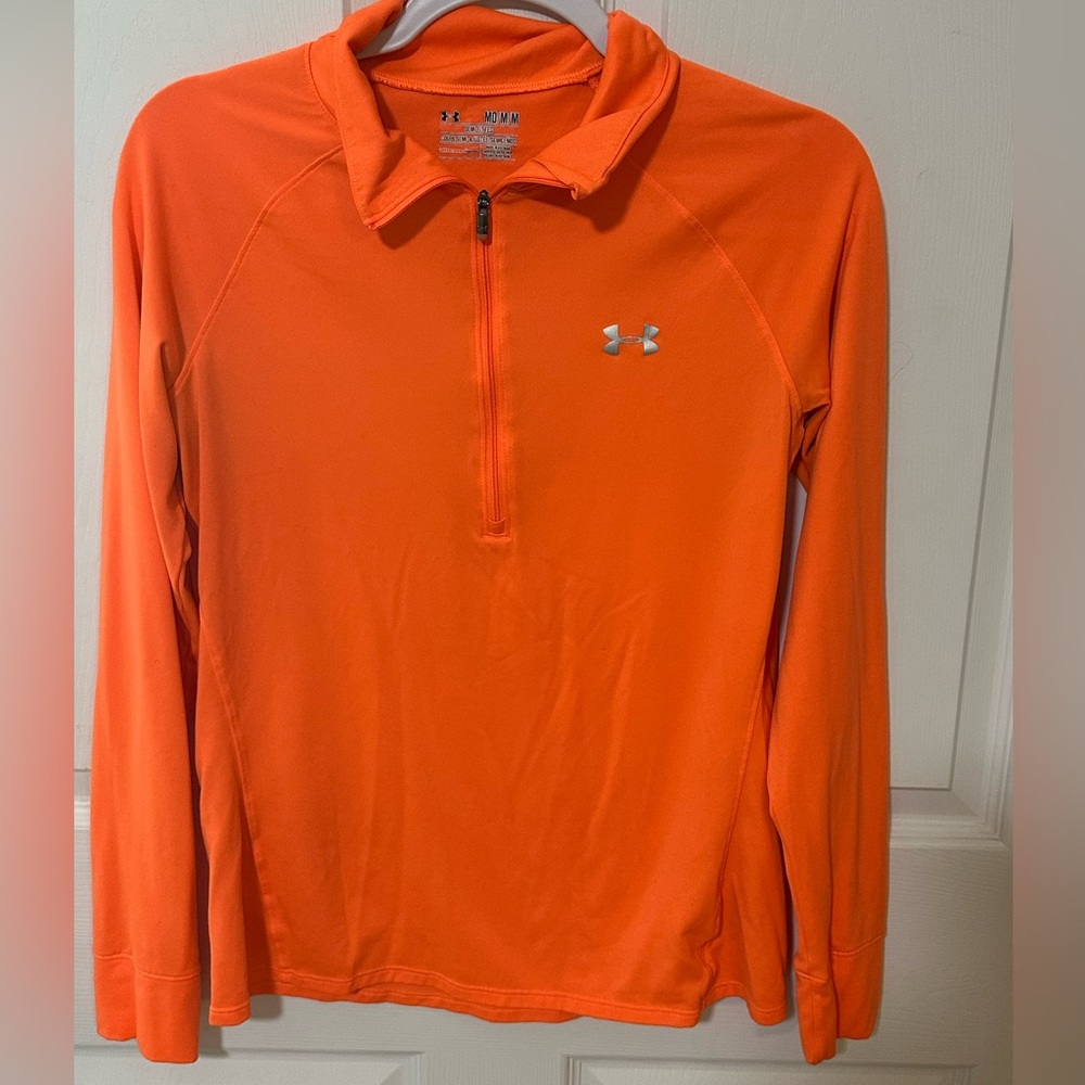 Under Armour Orange Zip-Up Top
